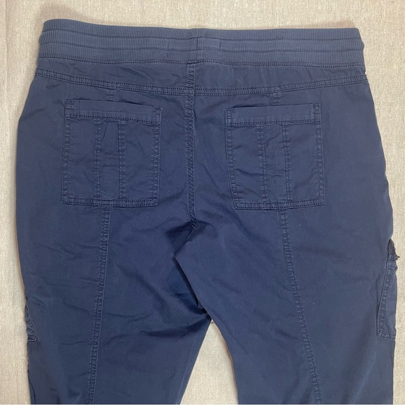 Sonoma | Navy Drawstring Cropped Cargo Pants | Size 14 - Picture 4 of 10